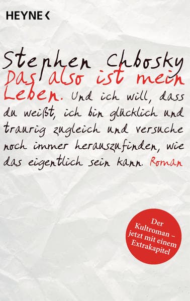 8. Stephen Chbosky: Das also ist mein Leben