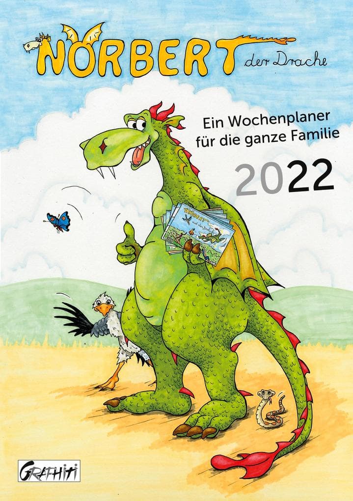 Norbert, der Drache 2022: Ein Wochenplaner für die ganze Familie