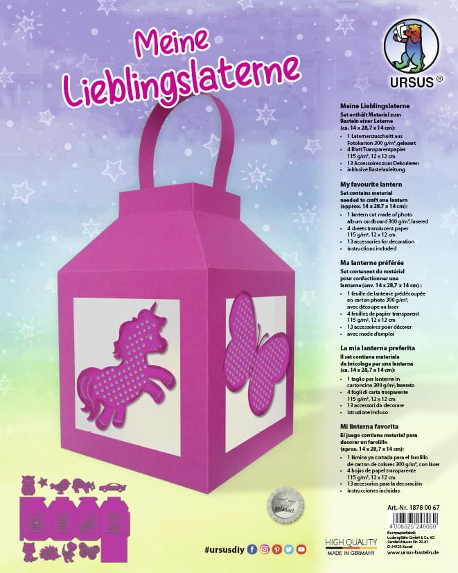 URSUS Laternenzeit Meine Lieblingslaterne, eosin
