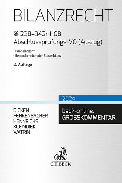 Bilanzrecht: §§ 238-342r HGB, Abschlussprüfungs-VO (Auszug). Handelsbilanz, Besonderheiten der Steuerbilanz