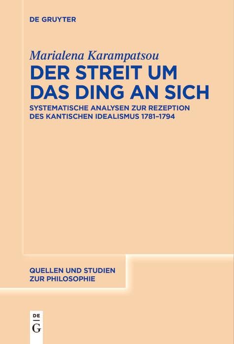 Der Streit um das Ding an sich