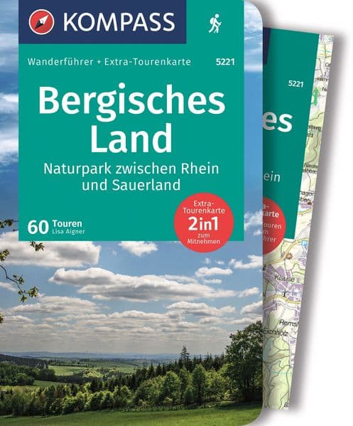 KOMPASS Wanderführer Bergisches Land, Naturpark zwischen Rhein und Sauerland, 60 Touren mit Extra-Tourenkarte