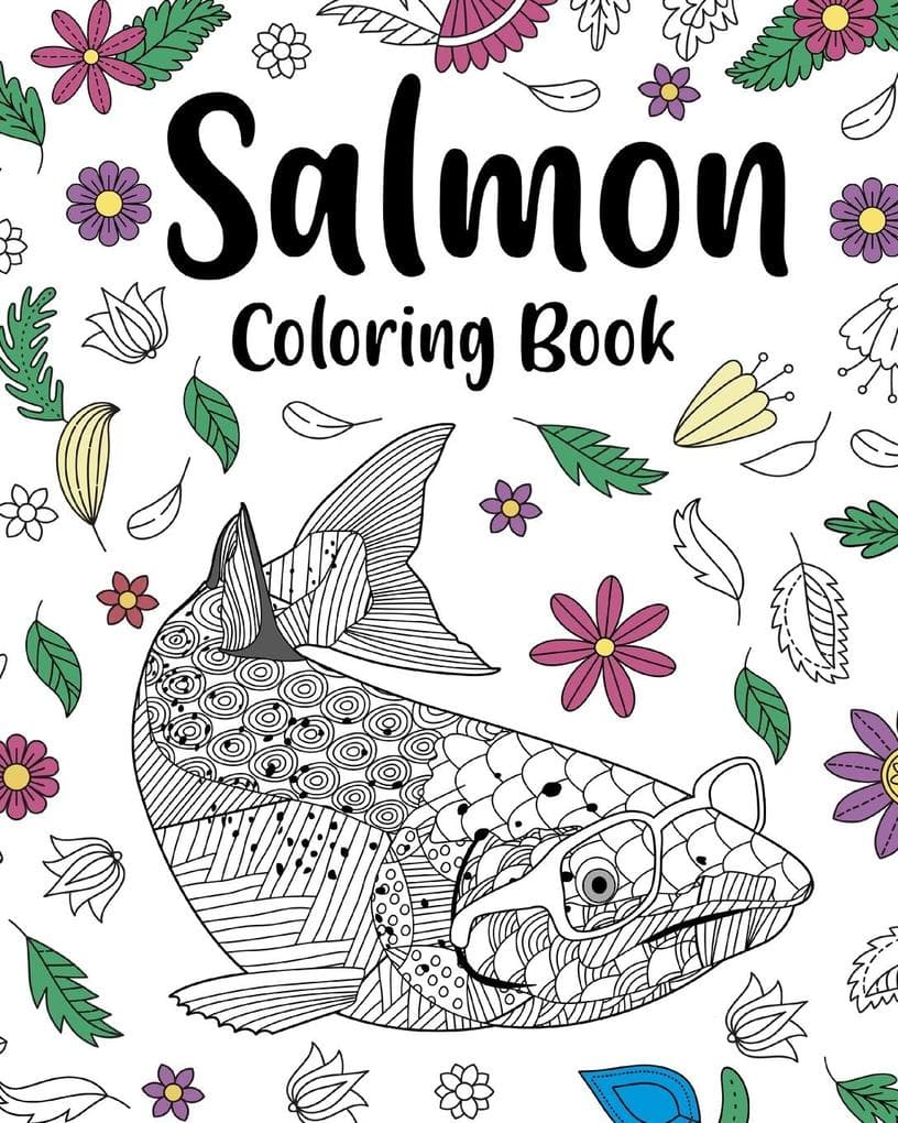 Salmon Coloring Book