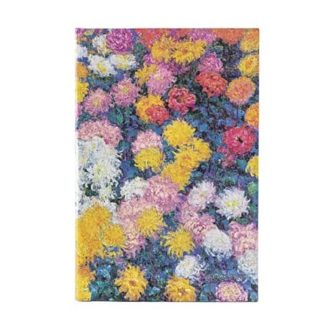 Notizbuch Monets Chrysanthemen Midi Punkteraster