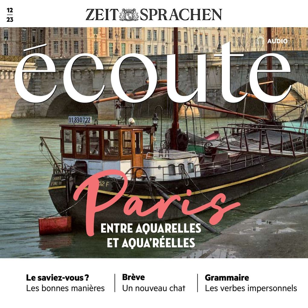 Französisch lernen Audio Paris in täuschend echten Aquarellen