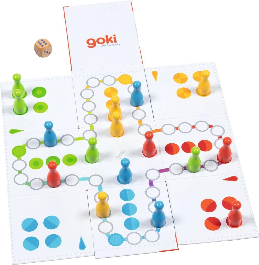 XXL Ludo im Würfel zum Aufklappen