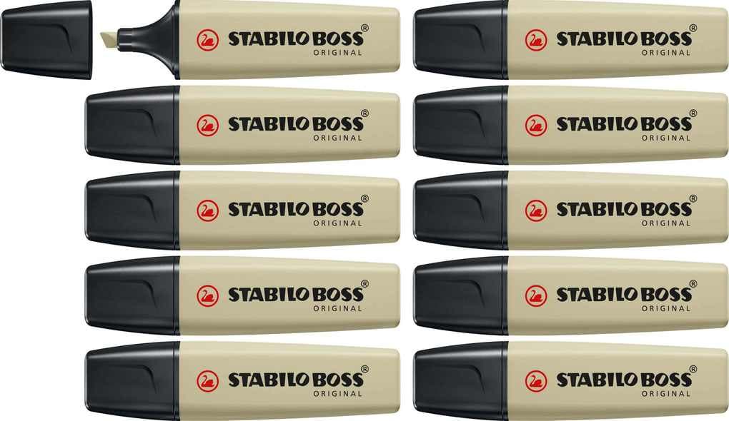 STABILO BOSS ORIGINAL NatureCOLORS - 10er Set schlammgrün