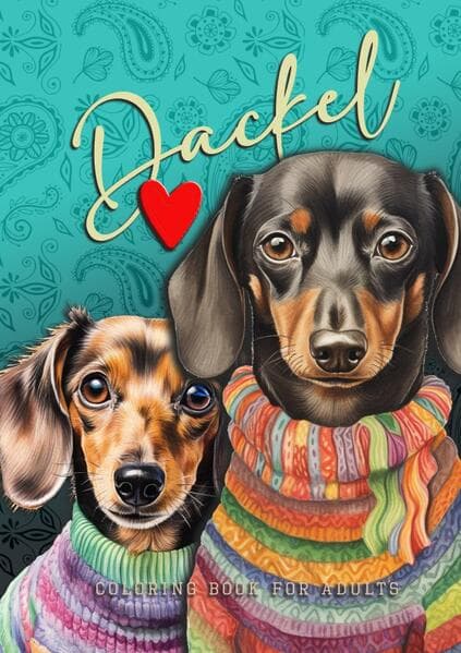Dachshund Coloring Book for Adults
