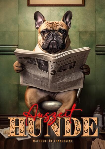 Time Out Dogs Coloring Book for Adults: Funny Dogs Coloring Book for Adults | Grayscale Dogs Coloring Book | A4 | 52P