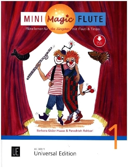 Mini Magic Flute 1: Flöte mit Audio- oder Klavierbegleitung. Ausgabe inkl. Play-Along.