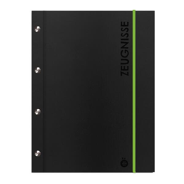 Trötsch Zeugnismappe A4 mit Buchschrauben schwarz