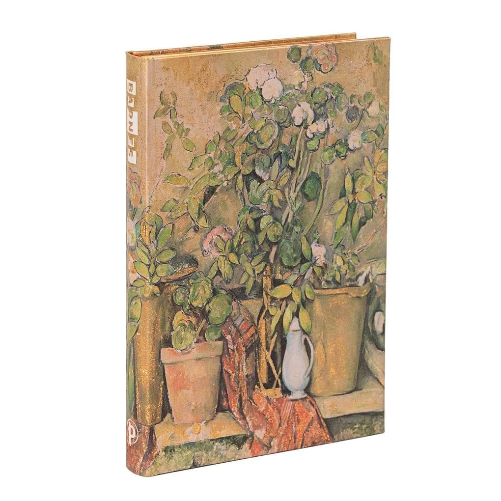Cezanne's Terracotta Pots and Flowers Mini Unlined Hardcover Journal, 176pg, 85gsm, the Barnes Collection by Paperblanks (Cezanne's Terracotta Pots and Flowers)