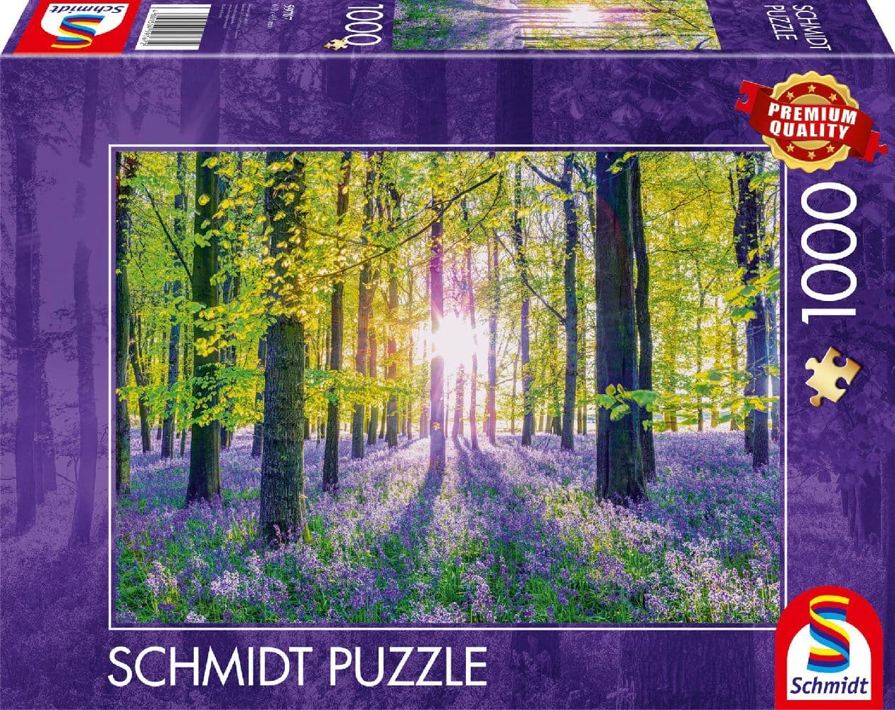 Schmidt Spiele - Zarte Glockenblumen im Wald, 1.000 Teile