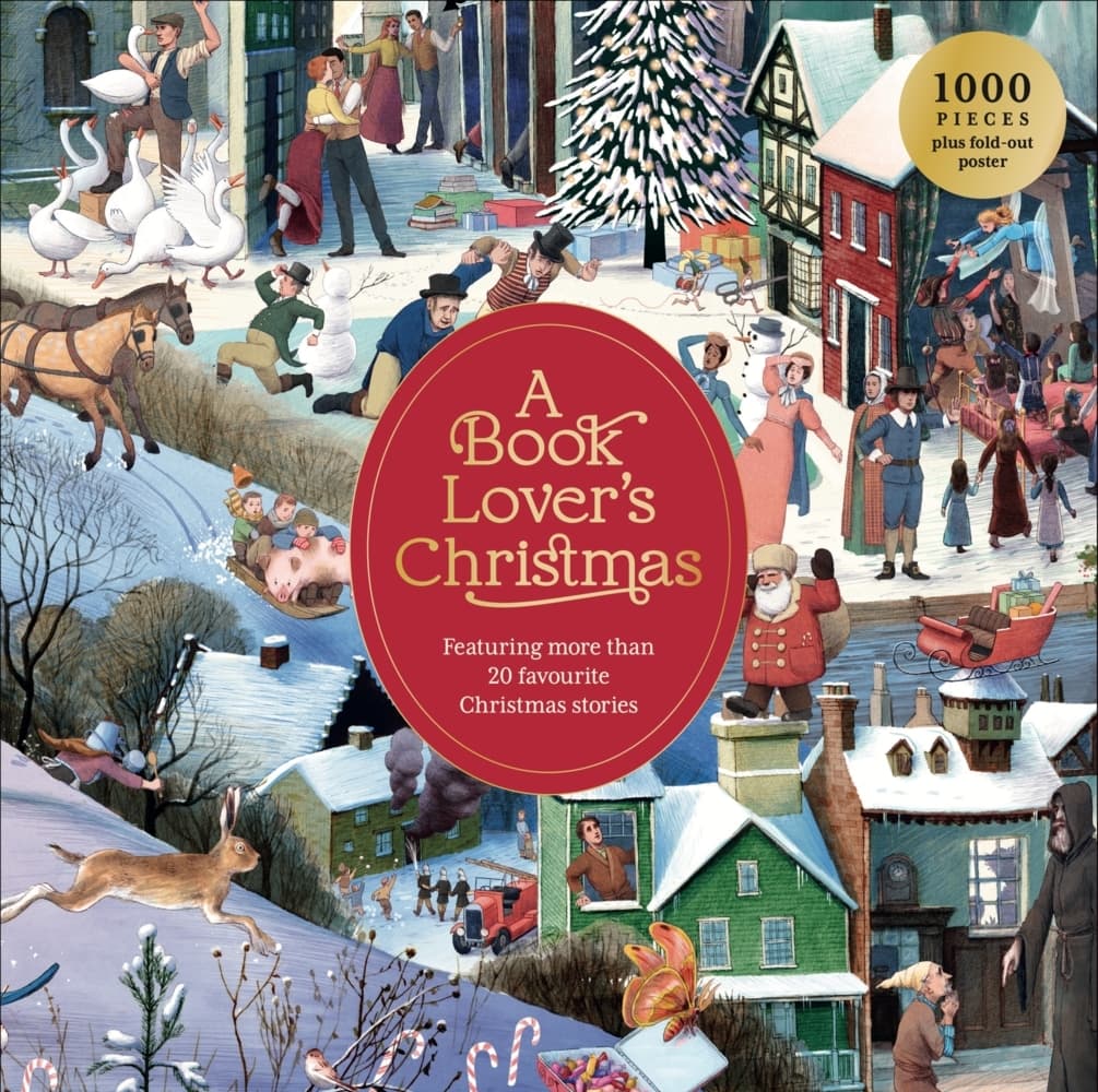 A Book Lover's Christmas 1000 Piece Puzzle