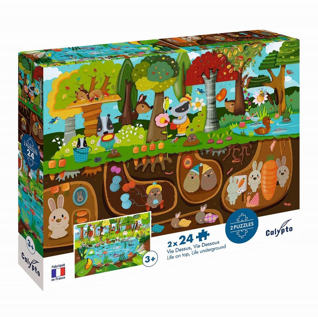 Waldtiere 2x24 Teile Puzzle