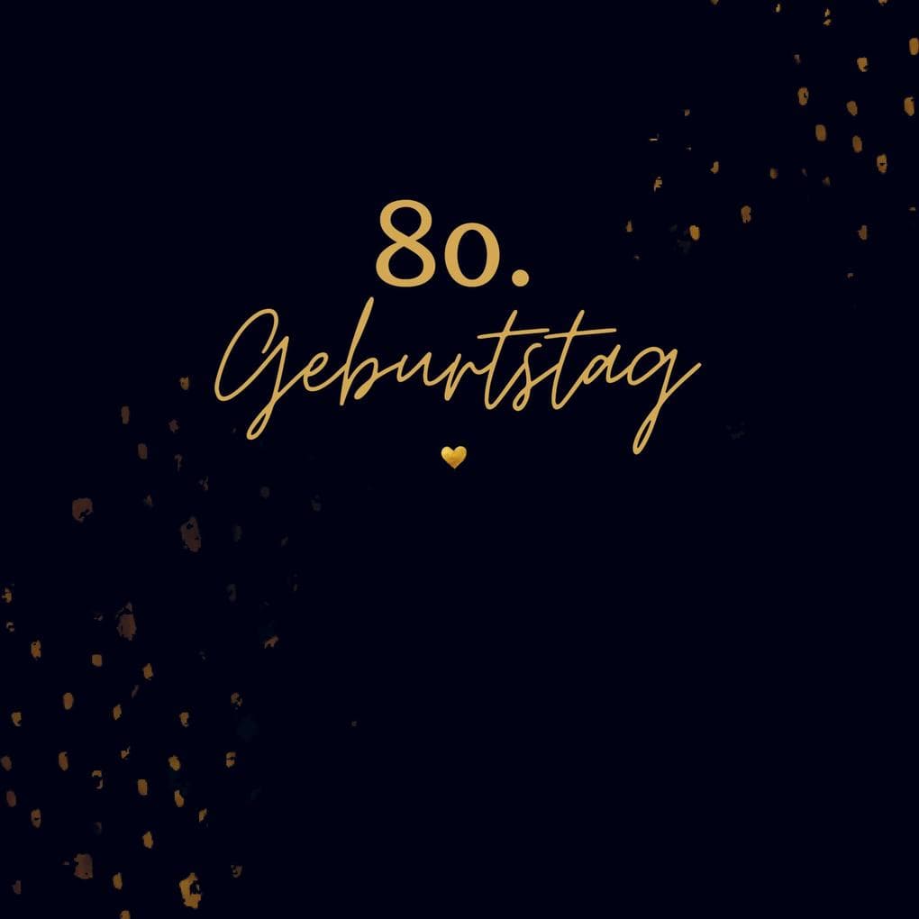 80. Geburtstag- Gästebuch Blanko