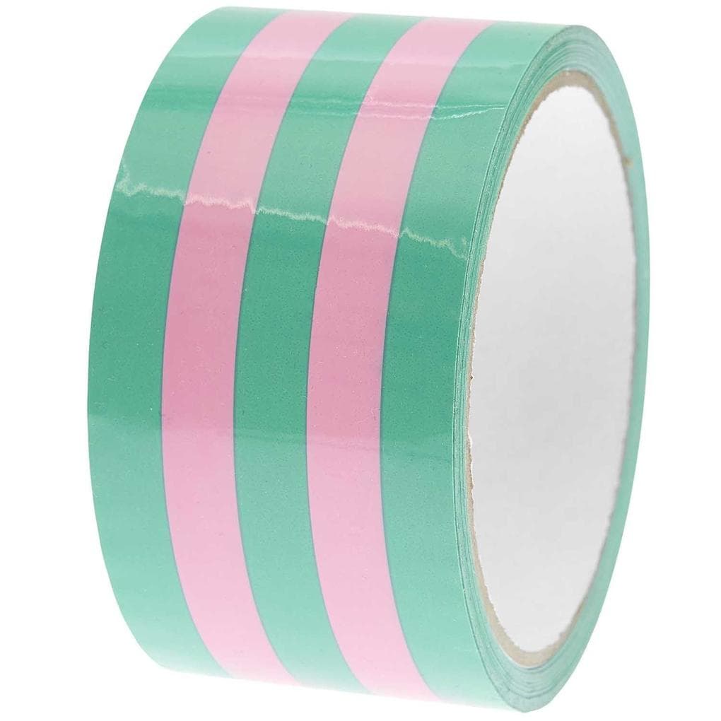 Paketklebeband Rosa / Grün, 5 cm x 32 m