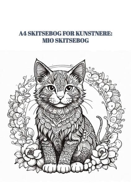 A4 Skitsebog for Kunstnere: Mio Skitsebog: Blødt omslag med 100 sider (50 ark) - 297cm x 210cm tegneblokpapir - skitseblok til skitseblyant