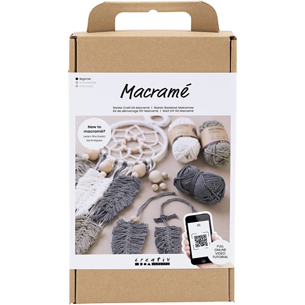 Creativ Company DIY Sets Macramé Starter Kreativ Set, Makramee, Kreativ Box