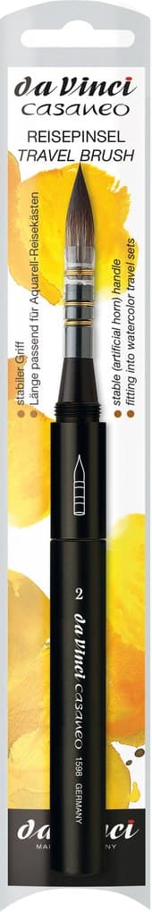 da Vinci Pinsel CASANEO Verwasch- und Aquarellpinsel, Serie 1598TP Gr. 2, rund