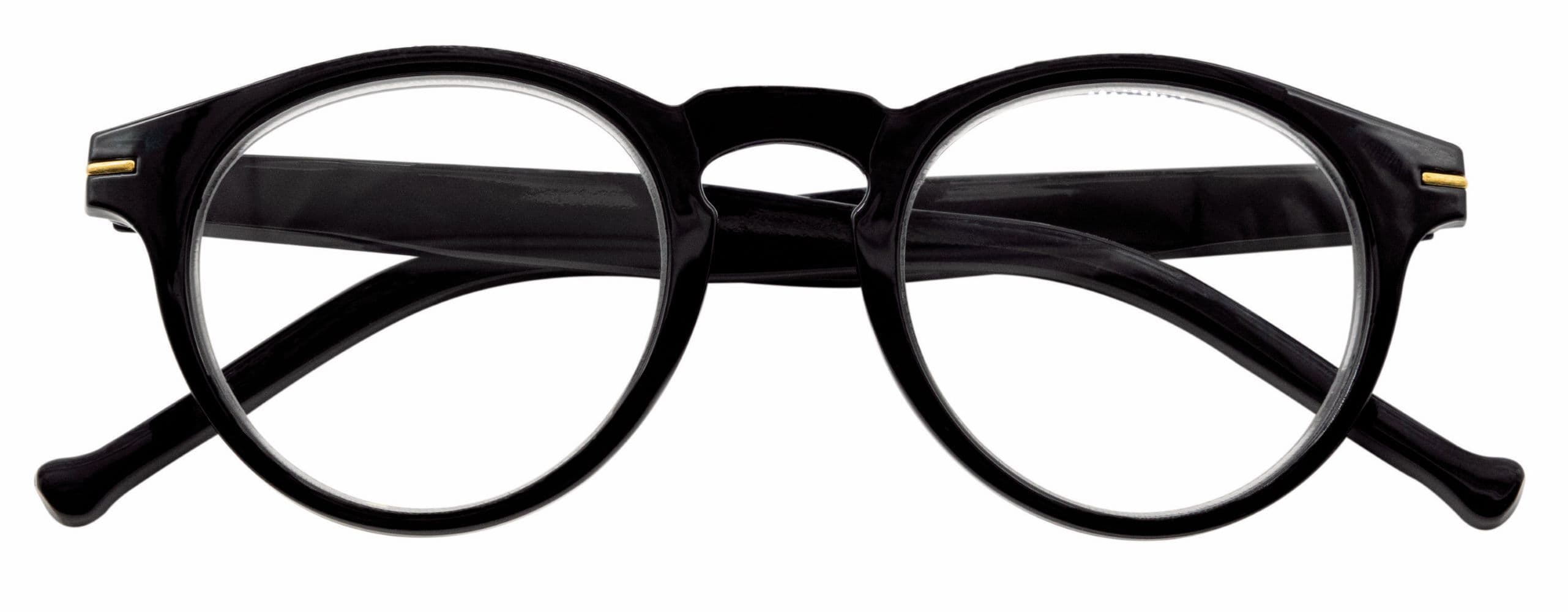 Lesebrille FRANKIE, schwarz, +2.00 dpt mit Etui