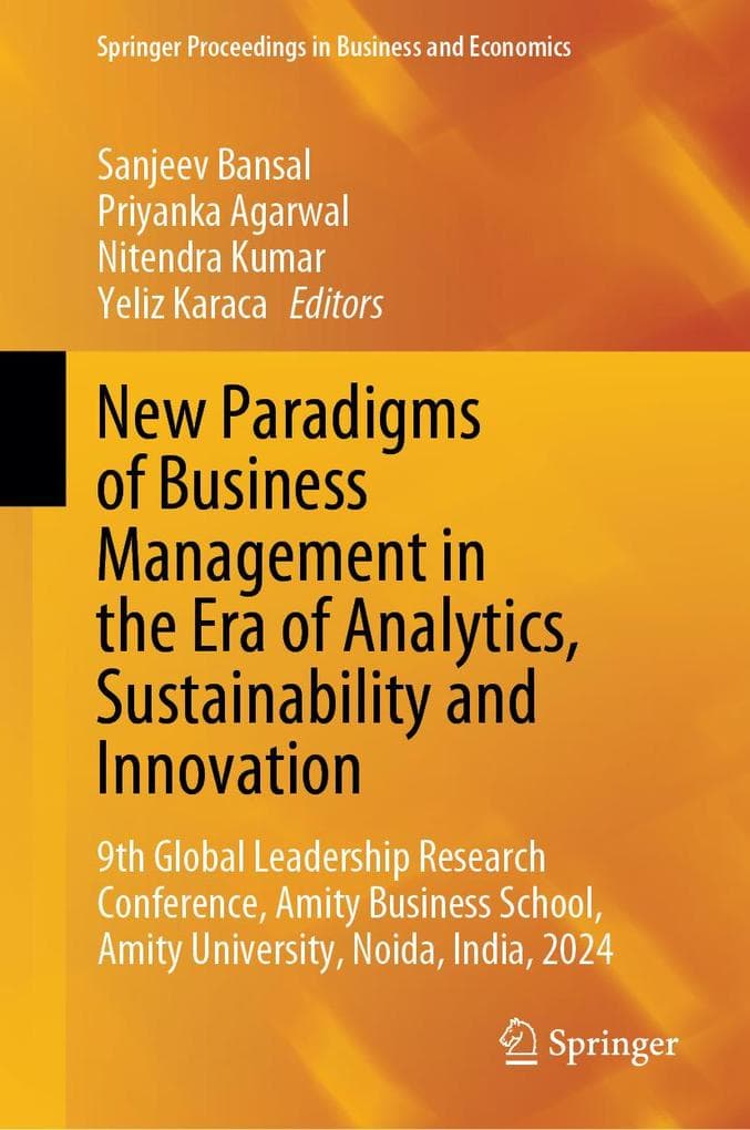 New Paradigms of Business Management in the Era of Analytics, Sustainability and Innovation