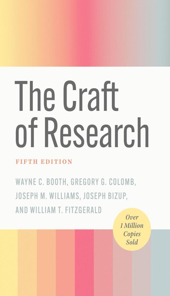 Craft of Research, Fifth Edition