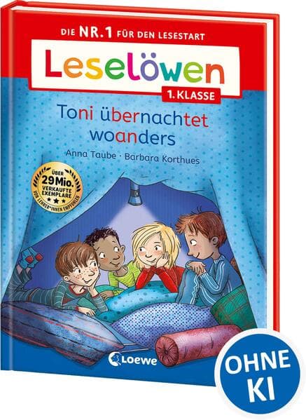 Leselöwen 1. Klasse - Toni übernachtet woanders