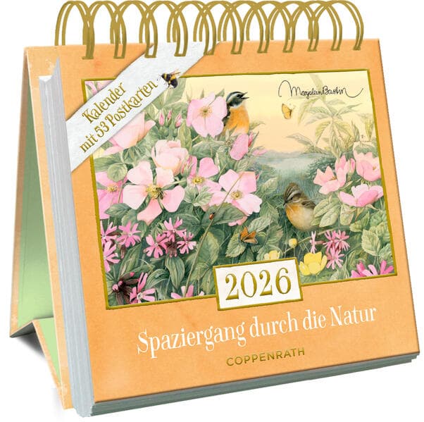 Kalender mit 53 Postkarten 2026 - Spaziergang durch die Natur