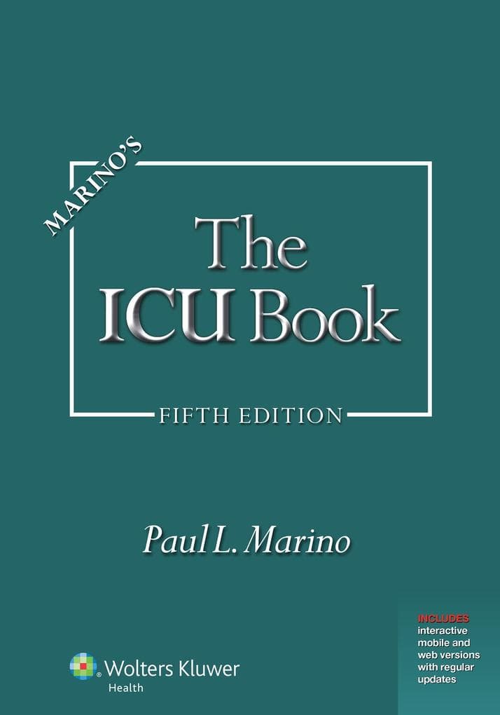 Marino's The ICU Book: Print + eBook with Updates