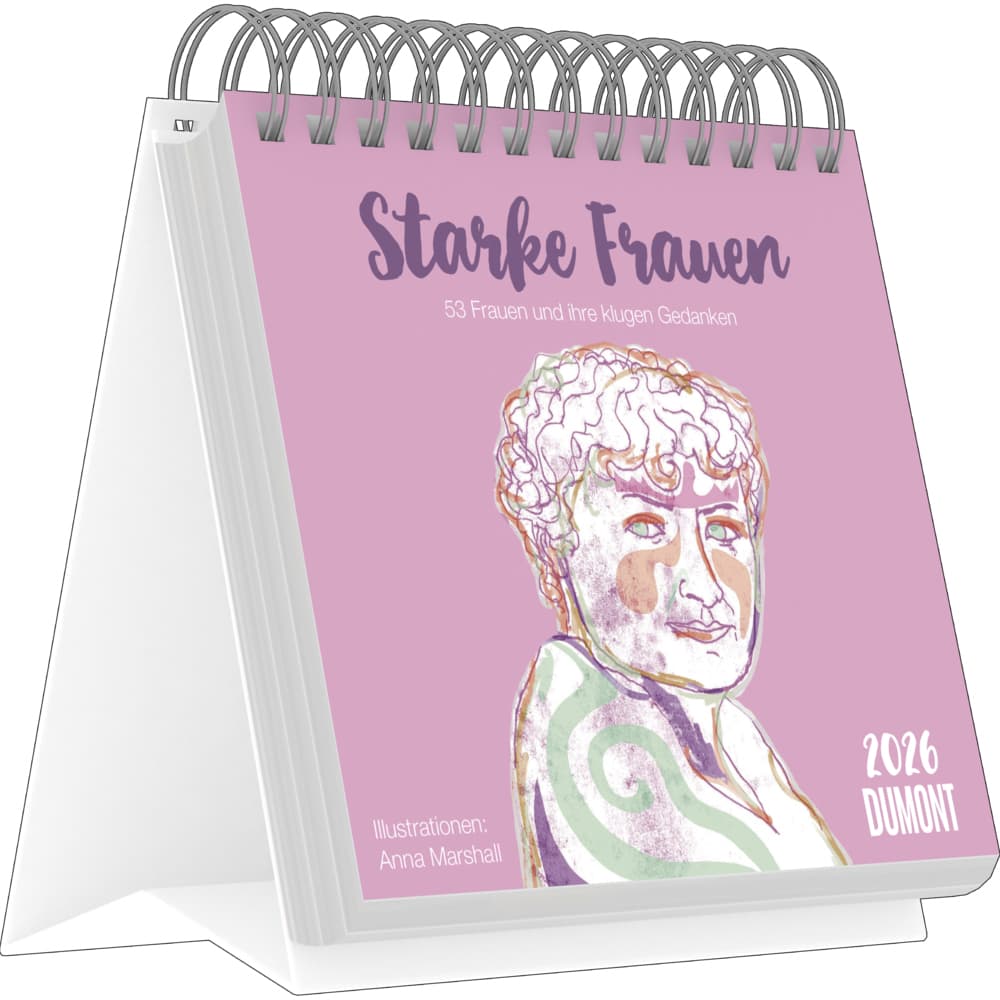 DUMONT - Starke Frauen 2026 - Tischkalender 17x16 cm mit 53 Illustrationen von Anna Marshall & motiv