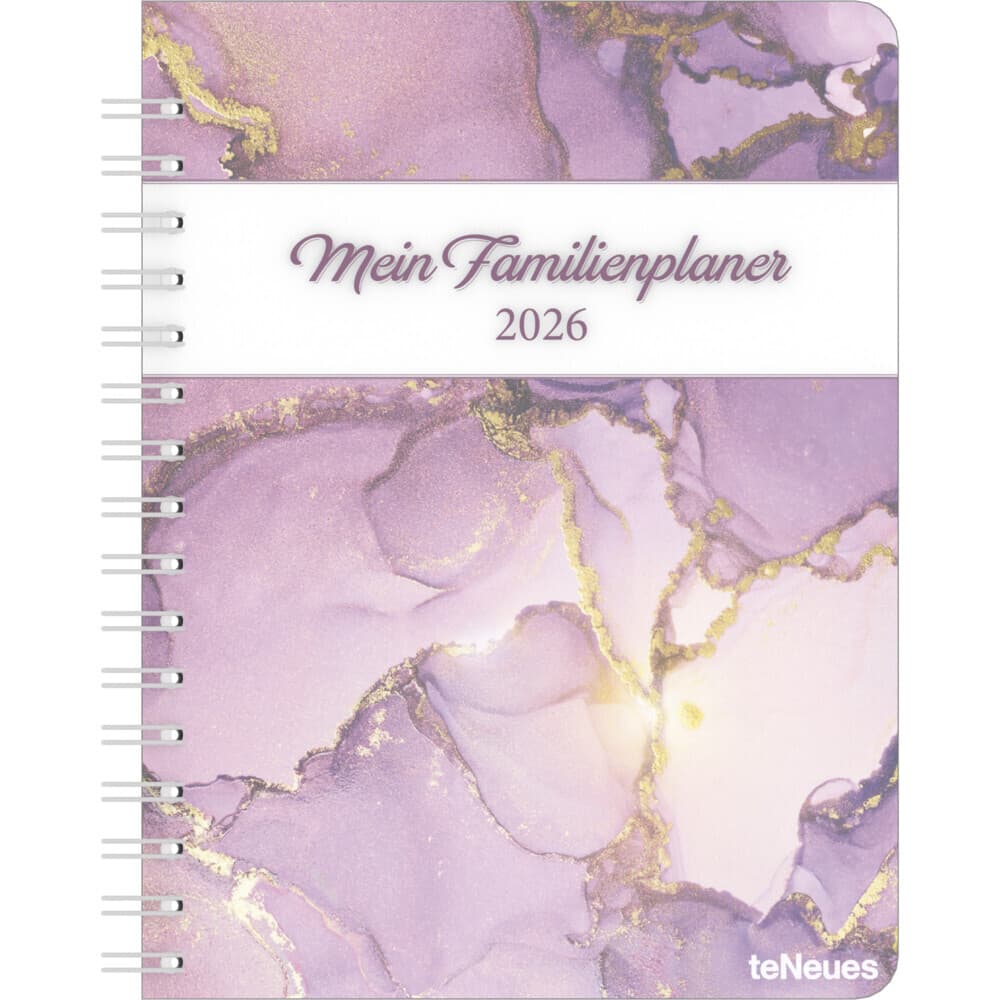 Familienplaner-Buch Glamour 2026 - Diary - Buchkalender - Taschenkalender - 17,5x23,1