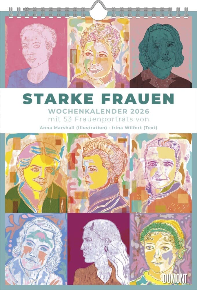 DUMONT - Starke Frauen 2026 - Wochenkalender mit 53 Porträts & Biografien - Wandkalender 21 x 30 cm
