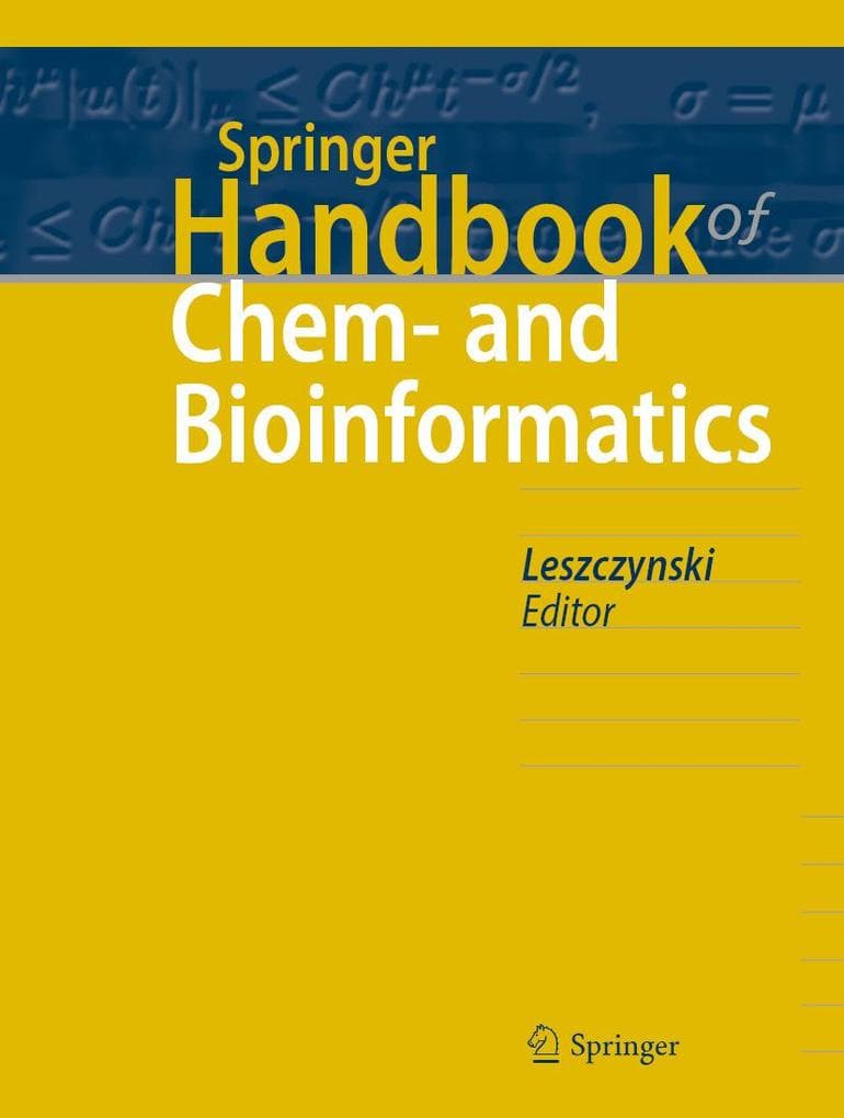 Springer Handbook of Chem- and Bioinformatics