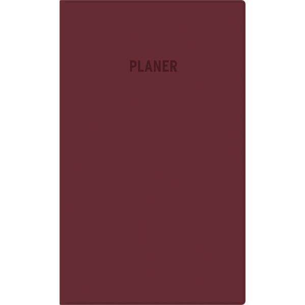 Zettler Taschenplaner 1M/2S bordeaux 2026 - Monatsplaner 10 × 16 cm, 32 Seiten, 1 Monat auf 2 Seiten