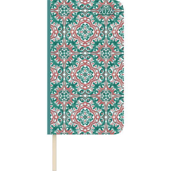 Alpha Edition - Lady Journal Slim Oriental 2026 - Taschenkalender 9×16 cm - Weekly - kompakter Woch