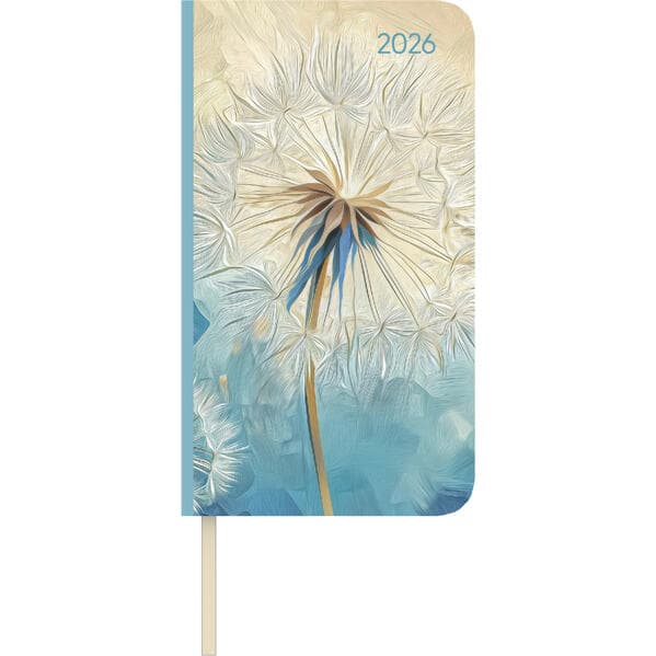 Alpha Edition - Lady Journal Slim Blowballs 2026 - Taschenkalender 9×16cm - Weekly - kompakter Woch