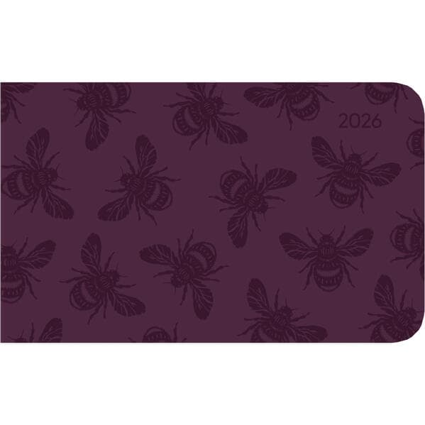 Ladytimer TO GO Deluxe Purple 2026 - Taschen-Kalender 15,3x8,7 cm- Tucson Einband - mit Motivprägung - Weekly - 128 Seiten - Alpha Edition