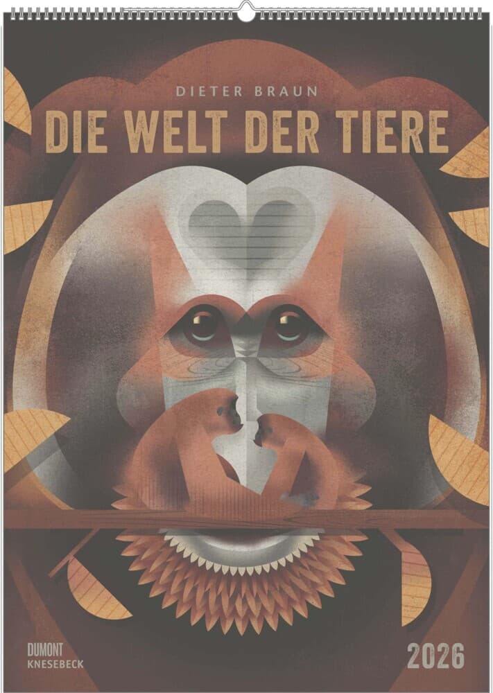 DUMONT - Die Welt der Tiere 2026 - Wandkalender im Querformat 50 x 70 cm mit einzigartigen Tier-Illu