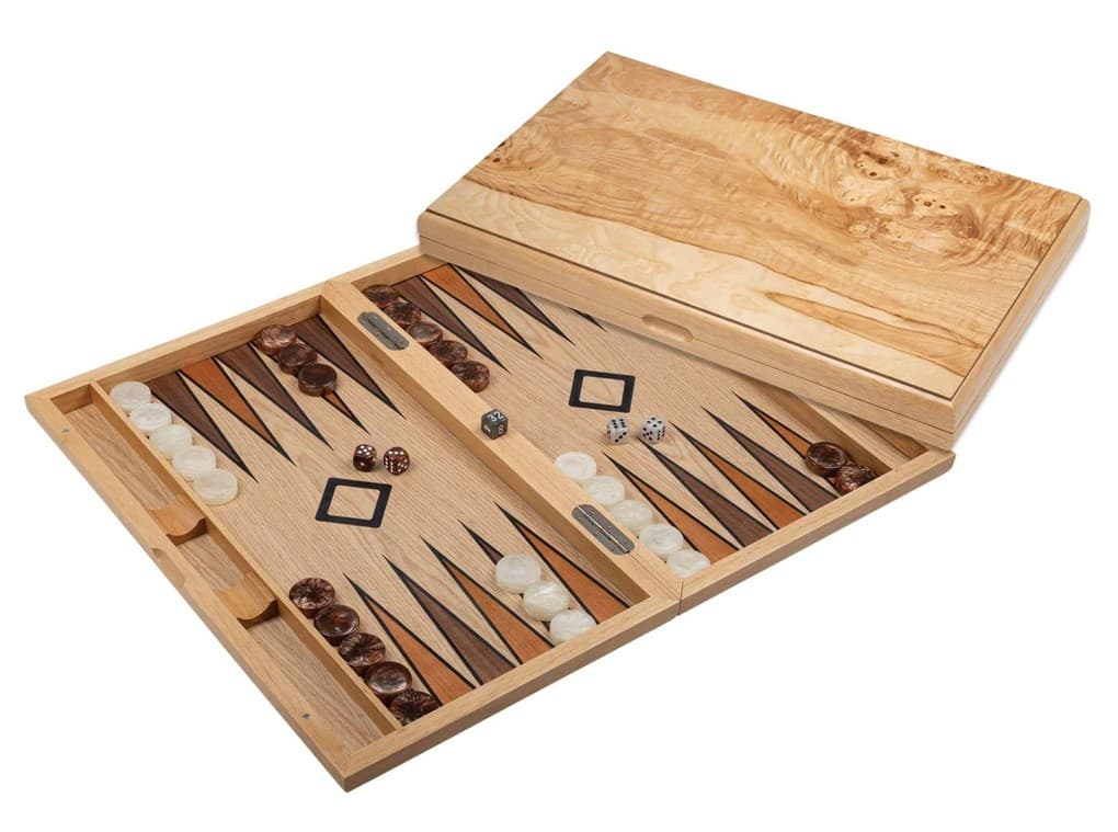 Philos 1123 - Backgammon Sifnos, groß, Holz, Magnetverschluss