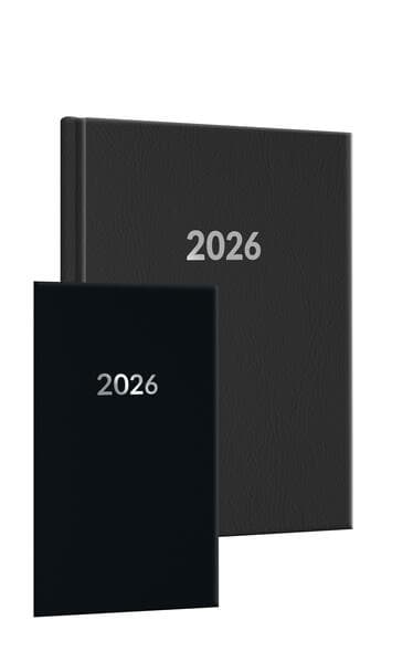Buchkalender-Set: Buchkalender & Wochenplaner 2026 schwarz