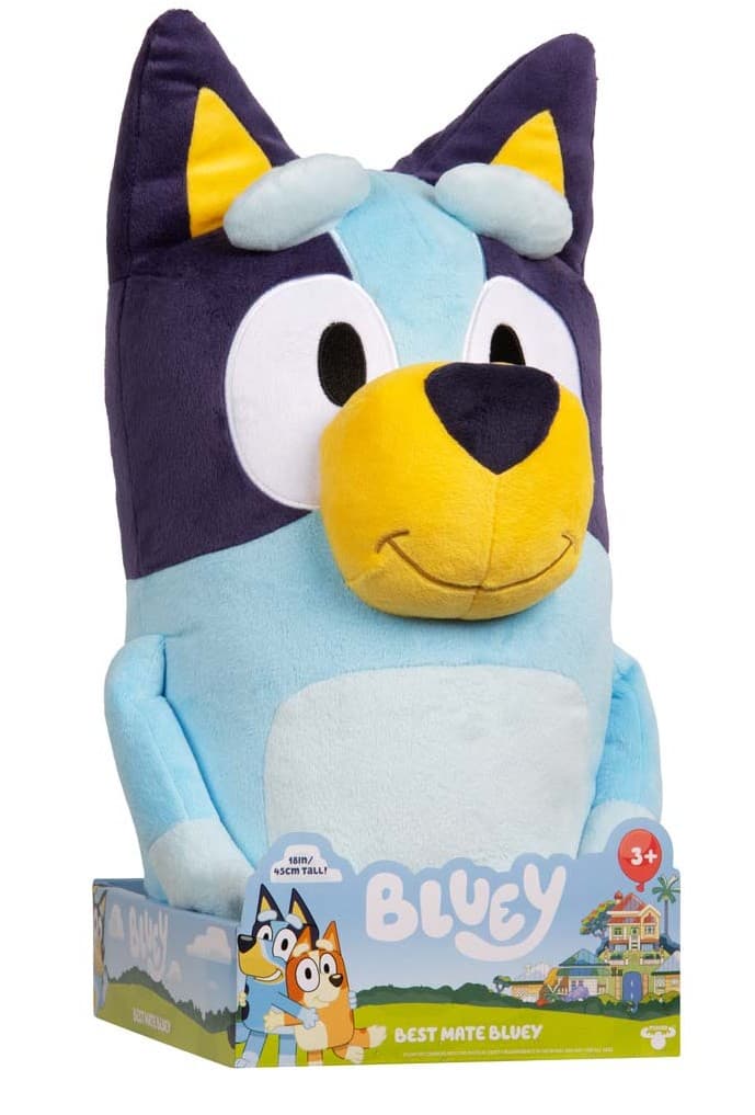 Moose Toys 300169 - BLUEY Jumbo-Bluey-Plüschfigur, 45 cm