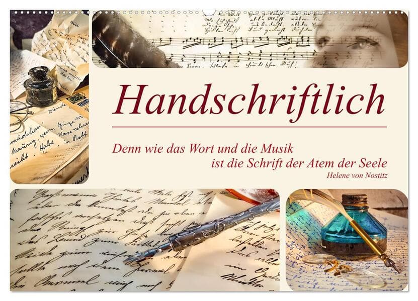 Handschriftlich (Wandkalender 2026 DIN A2 quer), CALVENDO Monatskalender