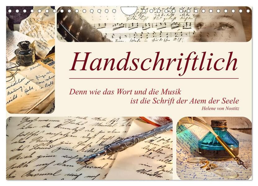 Handschriftlich (Wandkalender 2026 DIN A4 quer), CALVENDO Monatskalender