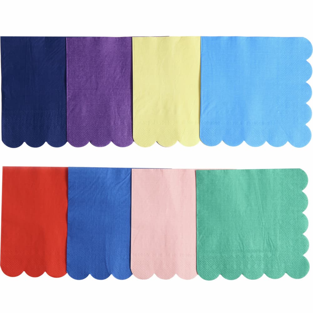 Servietten Mix, Magic Rainbow, FSC MIX, 16 Stk, 8 verschiedene Farben, 31 x 31 cm, 17,5 g/m²