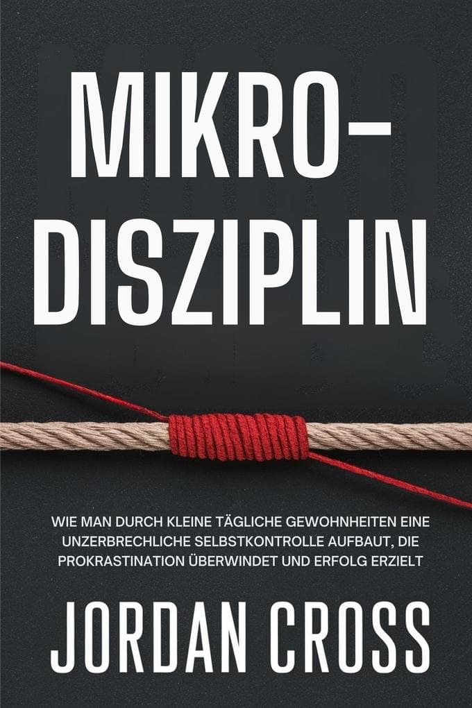 Mikro-Disziplin: Wie man durch kleine tägliche Gewohnheiten eine unzerbrechliche Selbstkontrolle aufbaut, die Prokrastination überwindet und Erfolg erzielt
