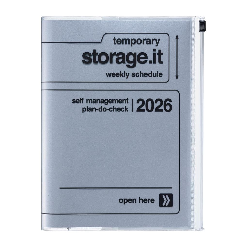 MARK'S 2025/26 Taschenkalender, A5 Storage.it // Silver