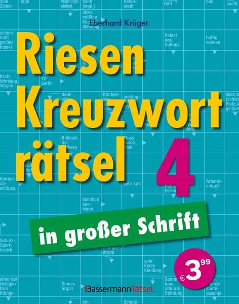 Riesen-Kreuzworträtsel in großer Schrift 4 (5 Exemplare à 3,99 EUR)