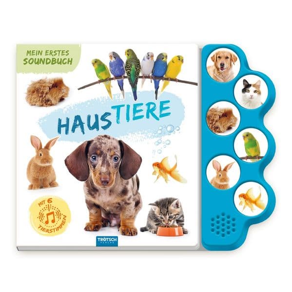 TRÖTSCH - Soundbuch Mein erstes Soundbuch Haustiere| Ab 1,5 Jahren
