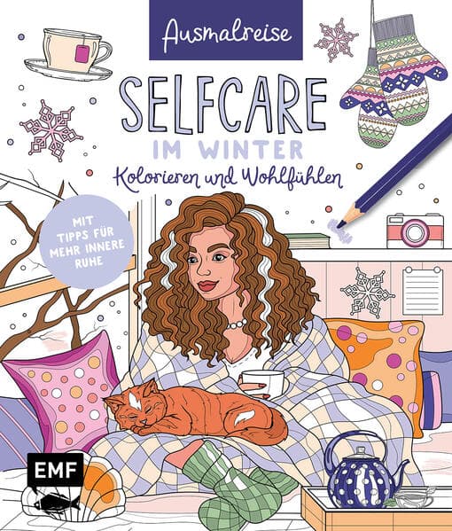 Ausmalreise Selfcare im Winter